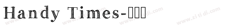 Handy Times字体转换